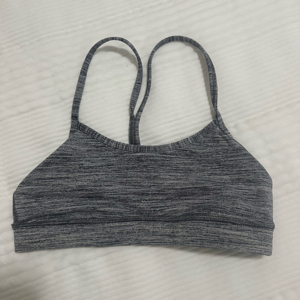 Grey lulu lemon sports bra